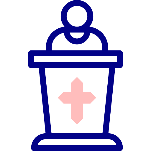 predicador Detailed Mixed Lineal color icono