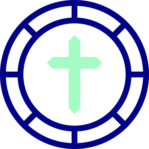 Christianity Detailed Mixed Lineal color icon