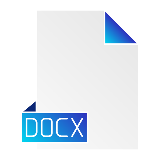 docx Generic Flat Gradient icoon