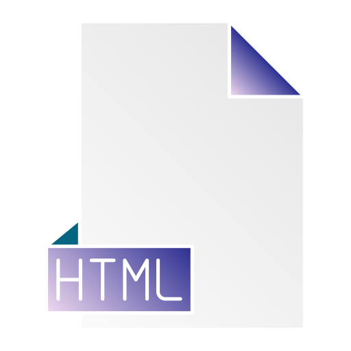 html Generic Flat Gradient ikona