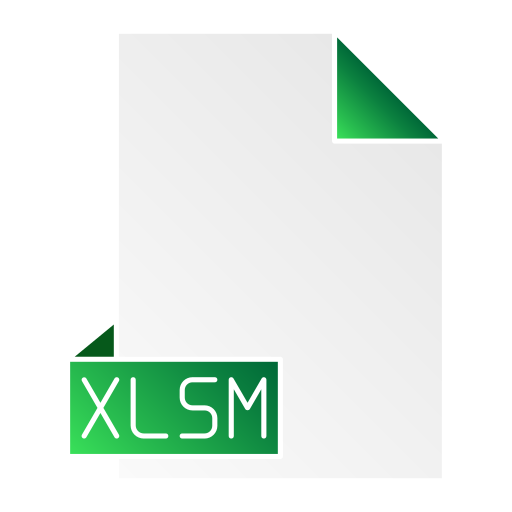 xlsm Generic Flat Gradient icono