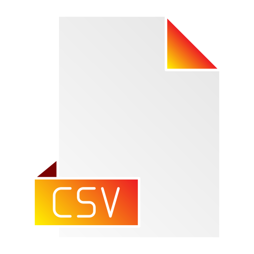 csv Generic Flat Gradient ikona