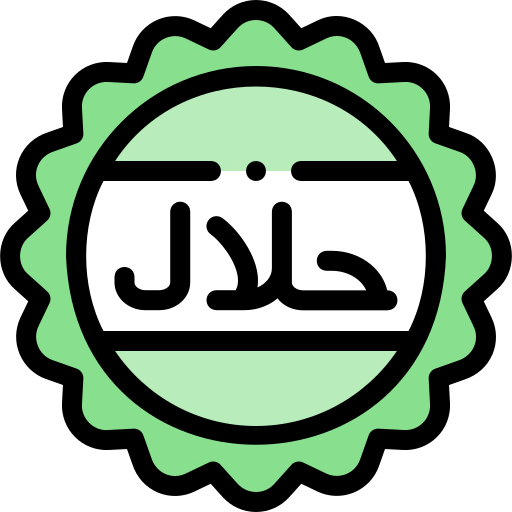 halal Detailed Rounded Lineal color icon