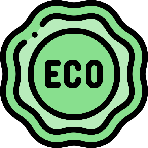 Eco tag Detailed Rounded Lineal color icon