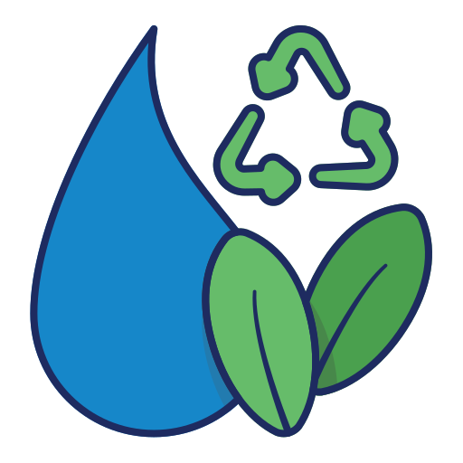 Recycle water Generic Outline Color icon