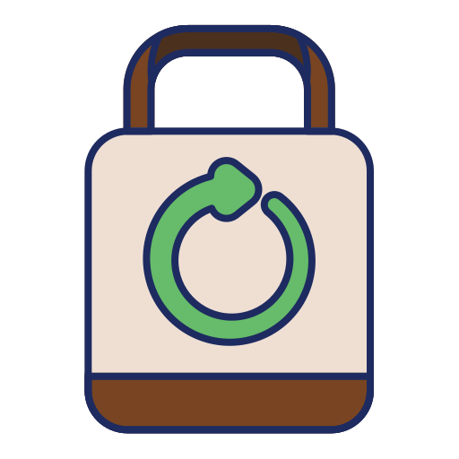 torba z recyklingu Generic Outline Color ikona
