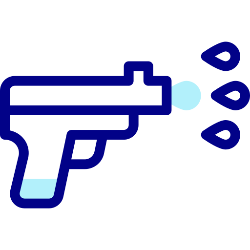 Водный пистолет Detailed Mixed Lineal color иконка