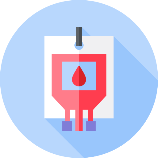 Blood bag Flat Circular Flat icon