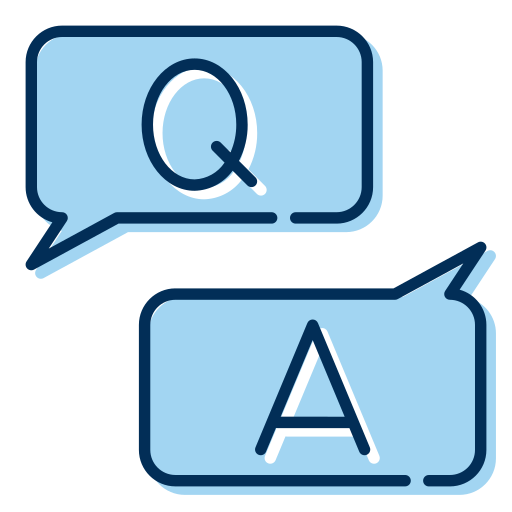 Question and answer Generic Blue icon