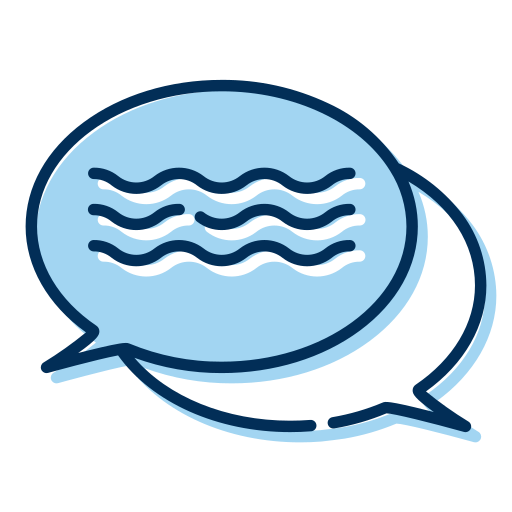 Chat balloon Generic Blue icon