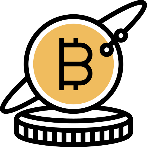 bitcoin Meticulous Yellow shadow icona