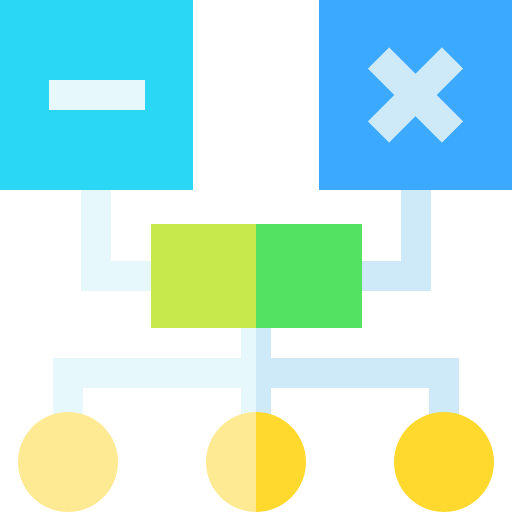 hierarchiestruktur Basic Straight Flat icon