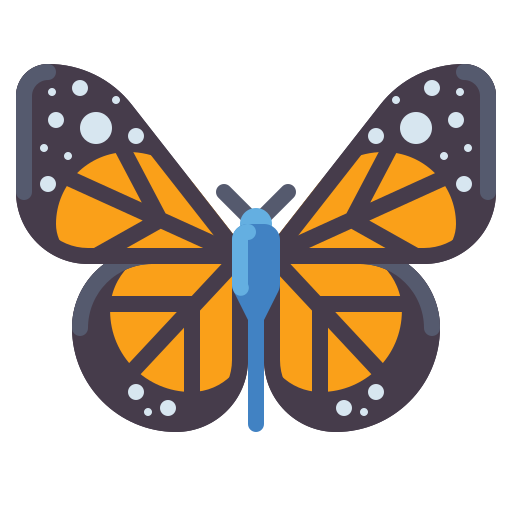 borboleta Flaticons Flat Ícone