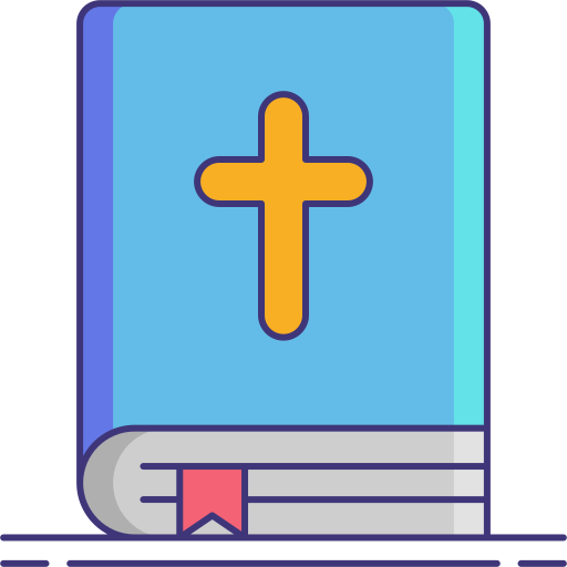 biblia Flaticons Lineal Color icono