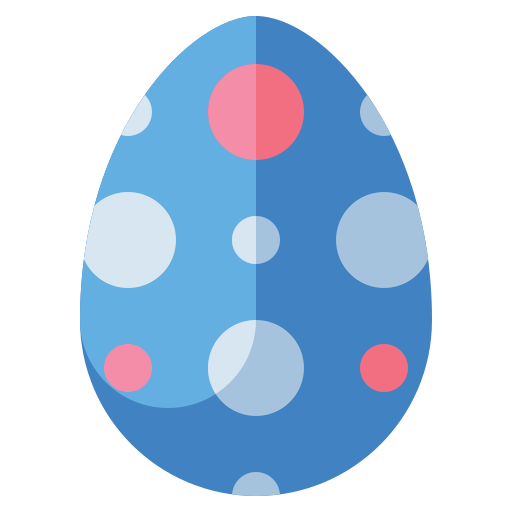uovo di pasqua Flaticons Flat icona