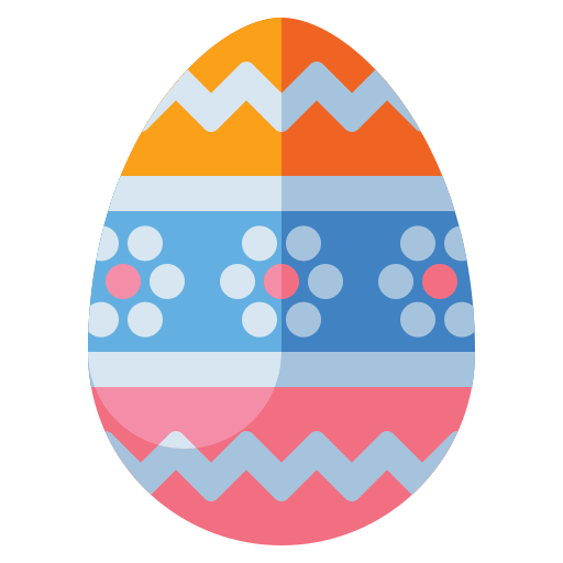 el huevo de pascua Flaticons Flat icono