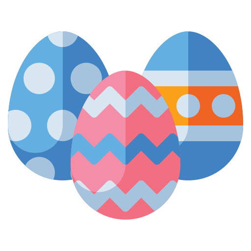 el huevo de pascua Flaticons Flat icono