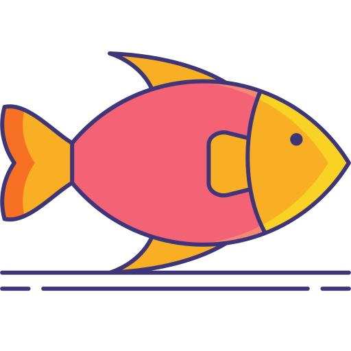 poisson Flaticons Lineal Color Icône