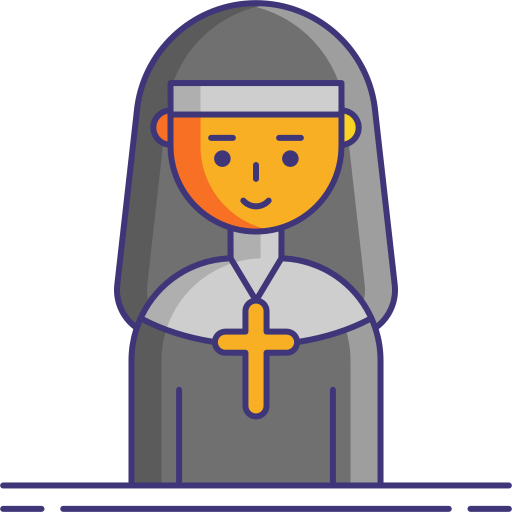 Nun Flaticons Lineal Color icon