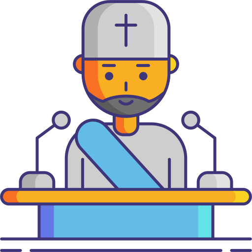 Sermon Flaticons Lineal Color icon