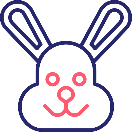 バニー Generic Outline Color icon