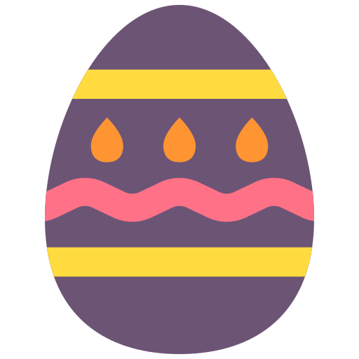 el huevo de pascua Good Ware Flat icono