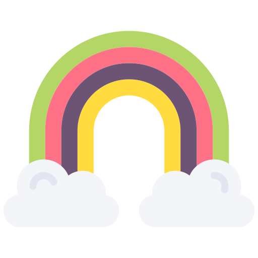 arcoíris Good Ware Flat icono