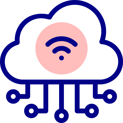 almacenamiento en la nube Detailed Mixed Lineal color icono