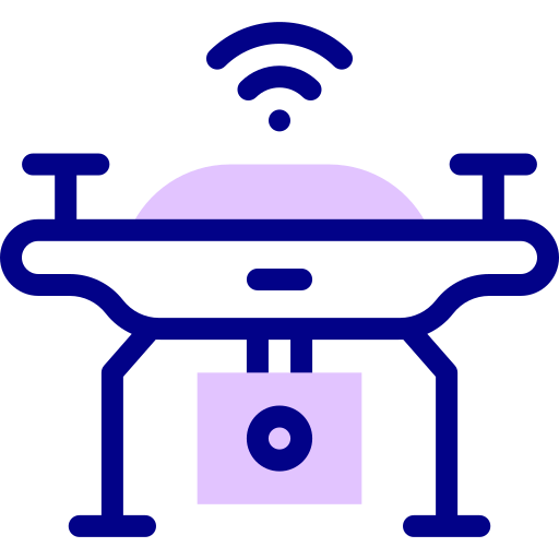 drone Detailed Mixed Lineal color Icône