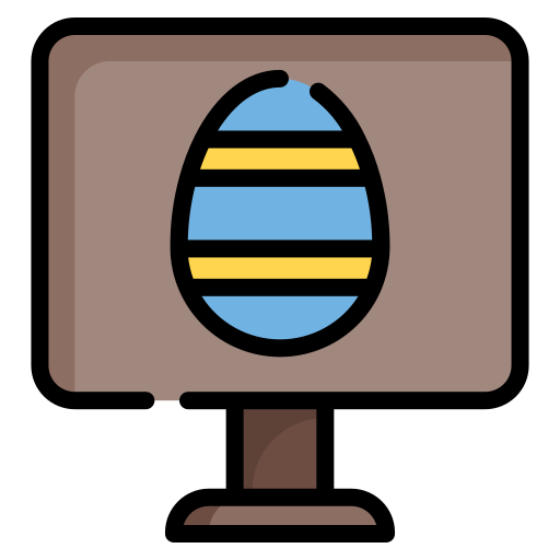Охота за яйцами Generic Outline Color иконка