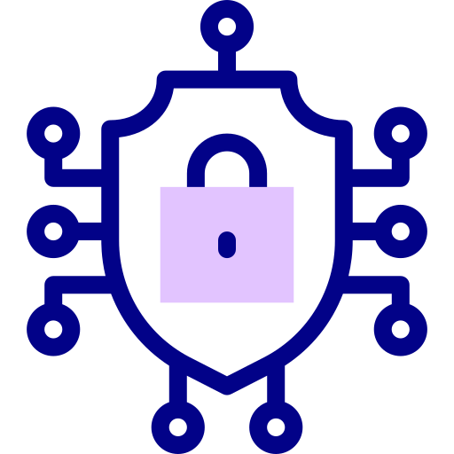 la seguridad cibernética Detailed Mixed Lineal color icono