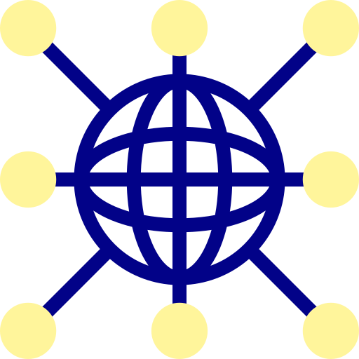 인터넷 Detailed Mixed Lineal color icon