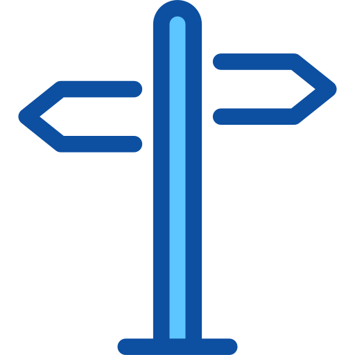znak kierunkowy Generic Blue ikona