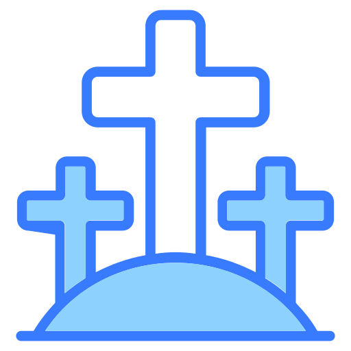 christianisme Generic Blue Icône
