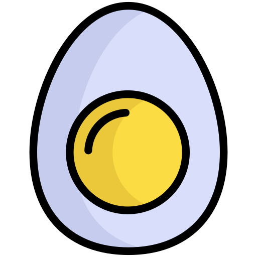 삶은 달걀 Generic Outline Color icon