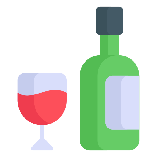 wijnfles Generic Flat icoon