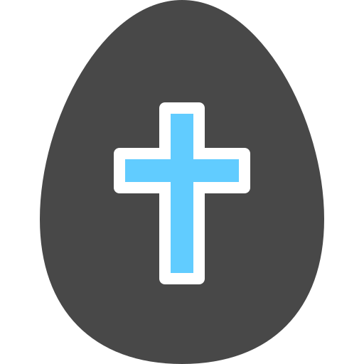 uovo di pasqua Generic Blue icona