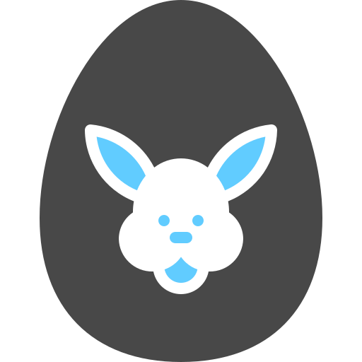 uovo di pasqua Generic Blue icona