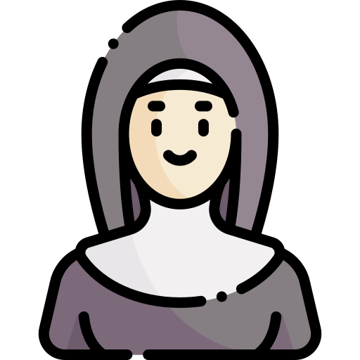 수녀 Generic Outline Color icon