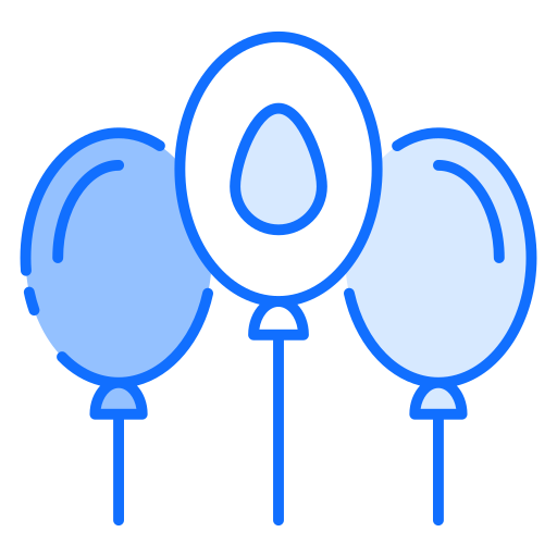 balões Generic Blue Ícone