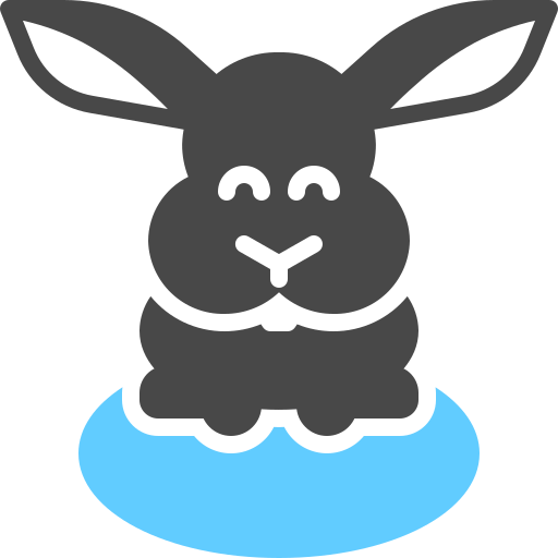 Пасхальный заяц Generic Blue иконка