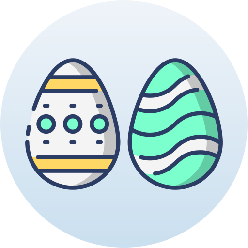 絵の具の卵 Generic Circular icon