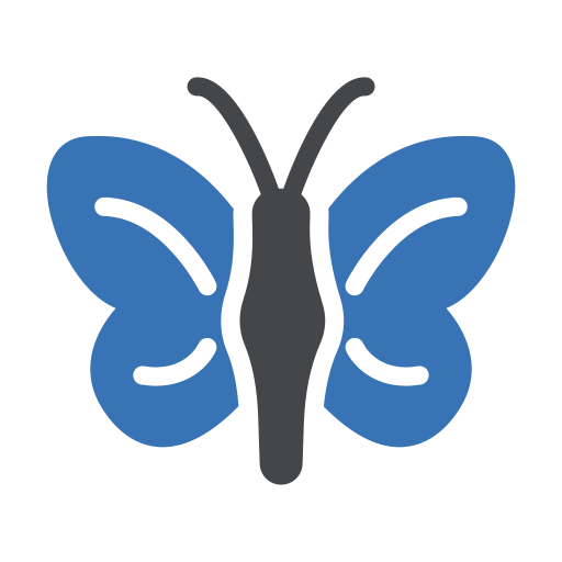 vlinder Generic Blue icoon