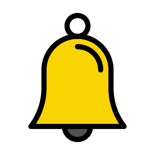 campanello di notifica Vector Stall Lineal Color icona
