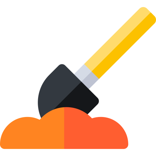 Shovel Basic Rounded Flat icon