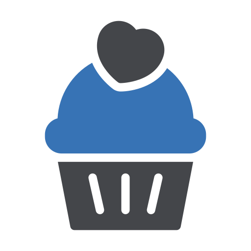 muffin Generic Blue Ícone