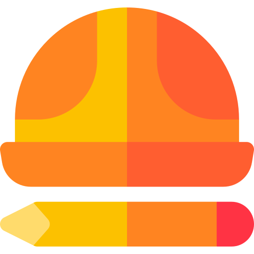 casco de seguridad Basic Rounded Flat icono
