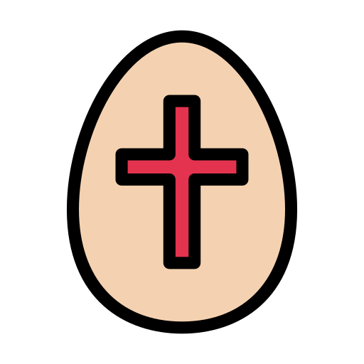Пасхальное яйцо Vector Stall Lineal Color иконка