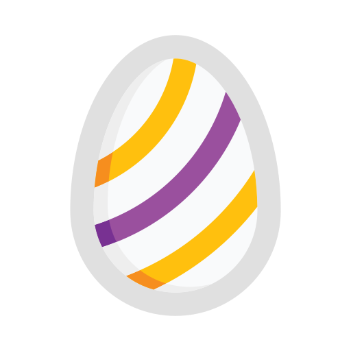 el huevo de pascua edt.im Lineal color icono