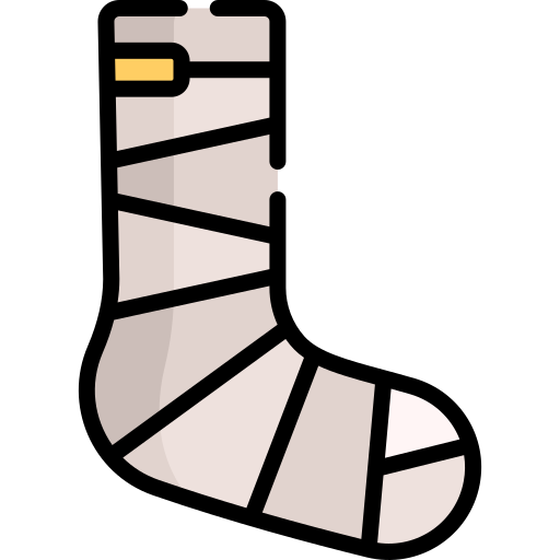 pierna rota Special Lineal color icono